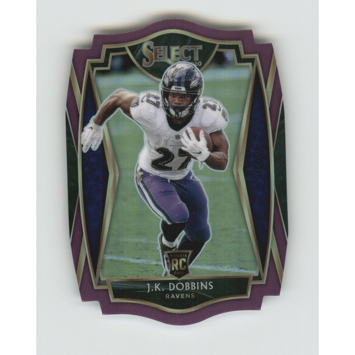 2020 Select Prizm Purple Die Cut #152 J.K. Dobbins