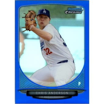 2013 Bowman Chrome Mini Blue Refractors #282 Chris Anderson
