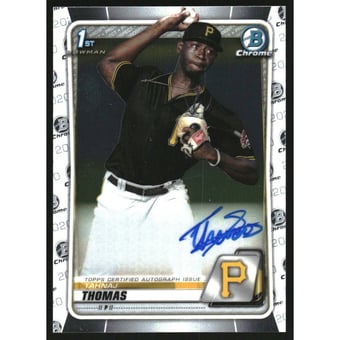 2020 Bowman Chrome Prospect Autographs #CPATT Tahnaj Thomas