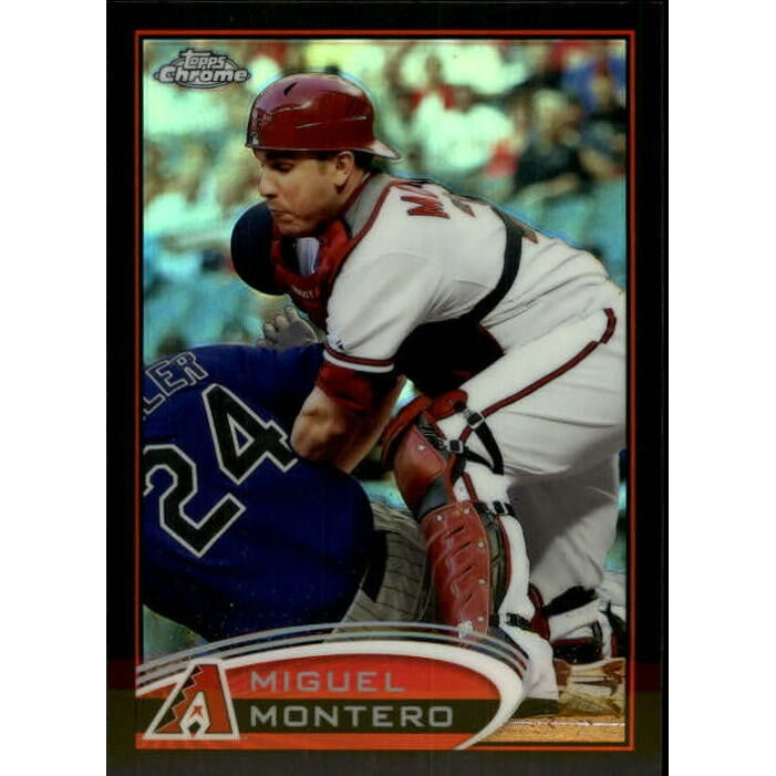 2012 Topps Chrome Black Refractors #111 Miguel Montero. rookie card picture