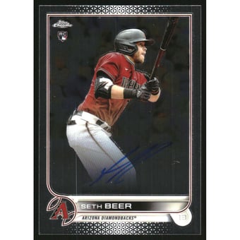 2022 Topps Chrome Rookie Autographs #RASBE Seth Beer