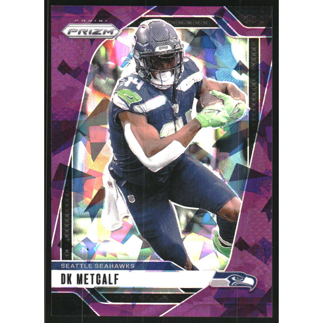2024 Panini Prizm Prizms Purple Ice #261 D.K. Metcalf