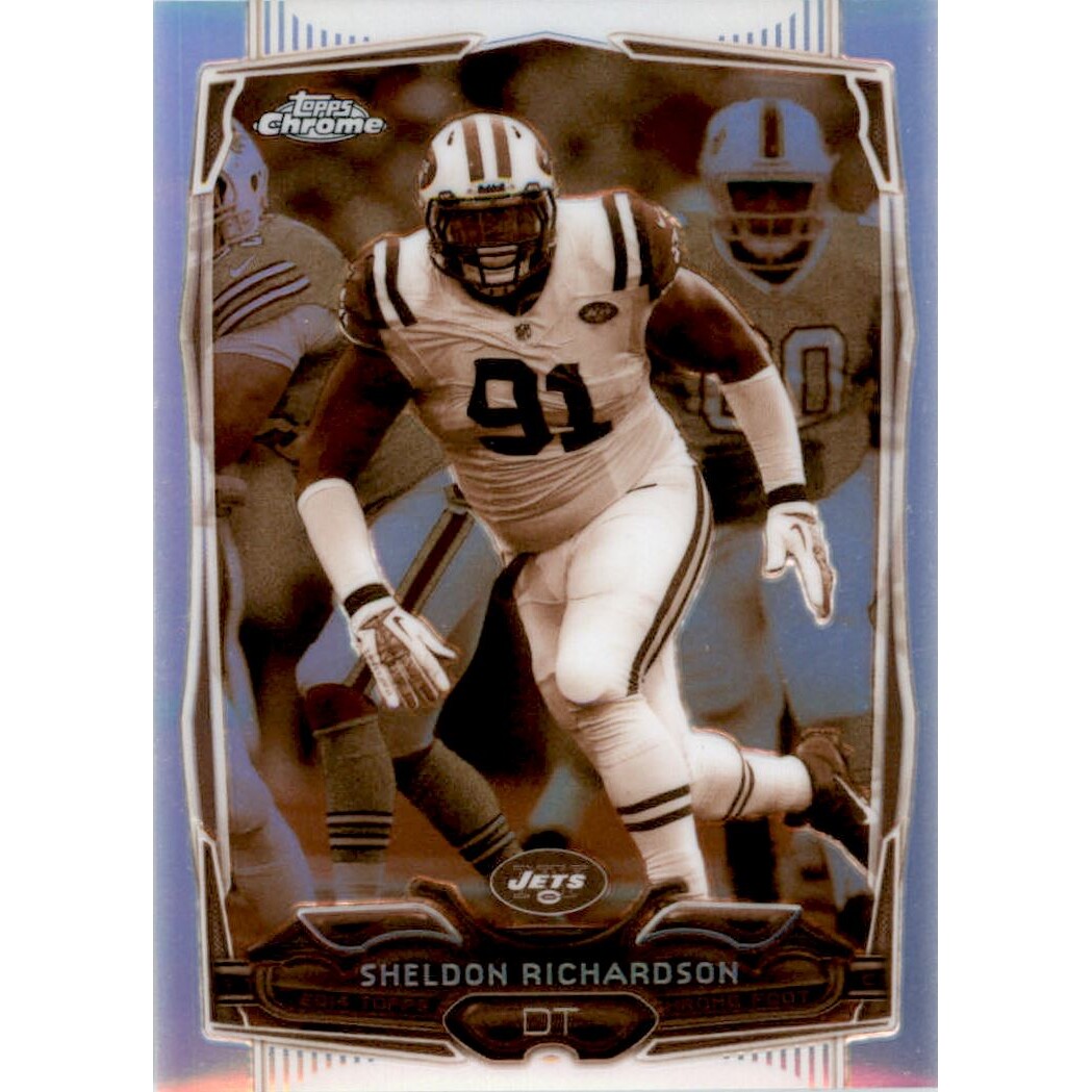 2014 Topps Chrome Sepia Refractors #53 Sheldon Richardson. rookie card picture