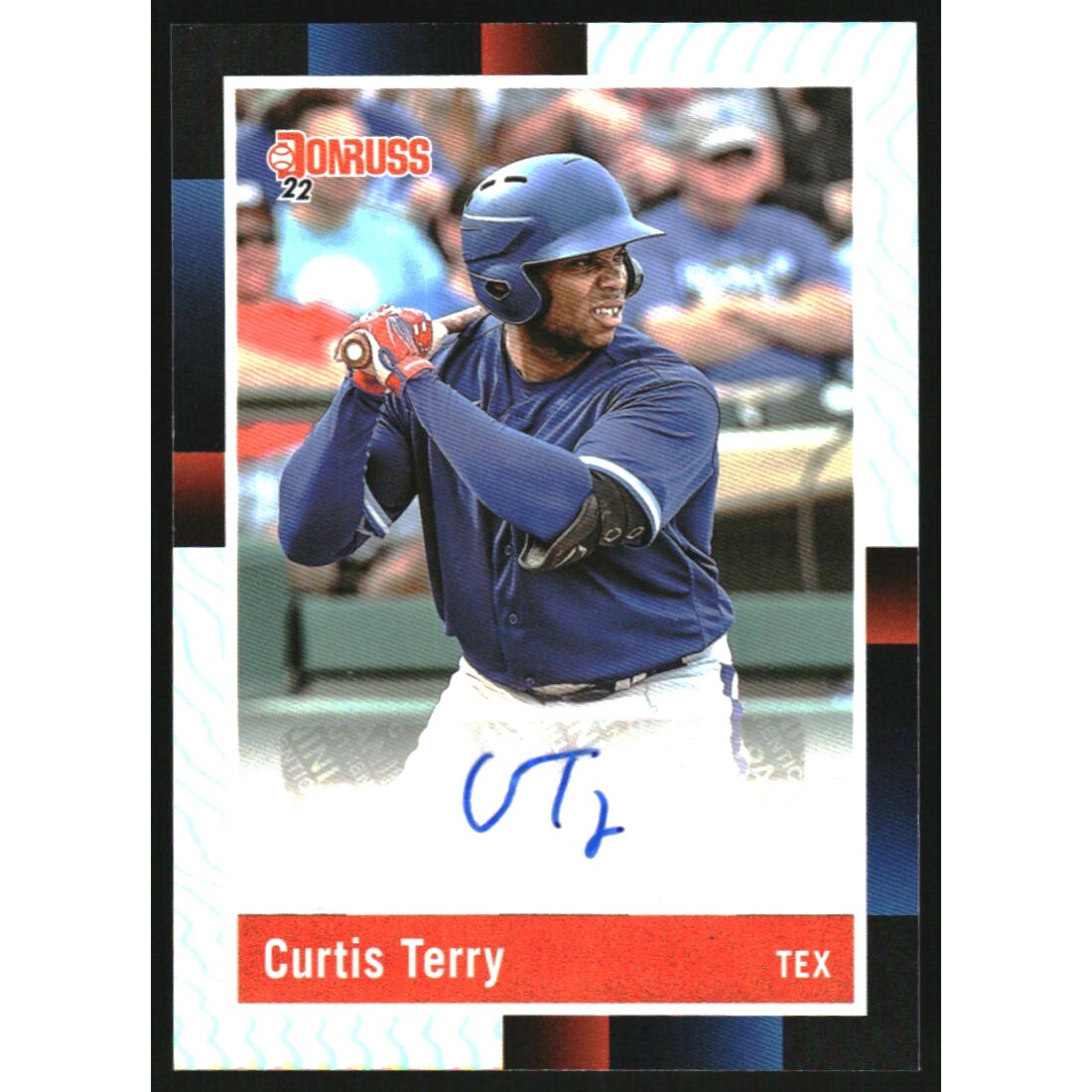 2022 Donruss Retro '88 Signatures Holo #34 Curtis Terry. rookie card picture