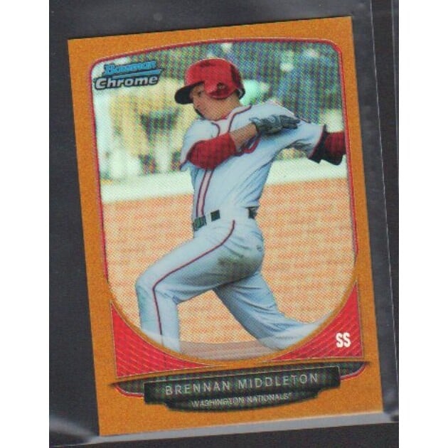 2013 Bowman Chrome Mini Gold Refractors #45 Brennan Middleton
