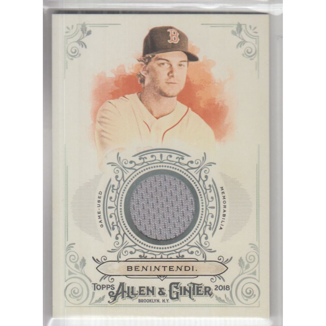 2018 Topps Allen and Ginter Relics #FSRBAB Andrew Benintendi B. rookie card picture