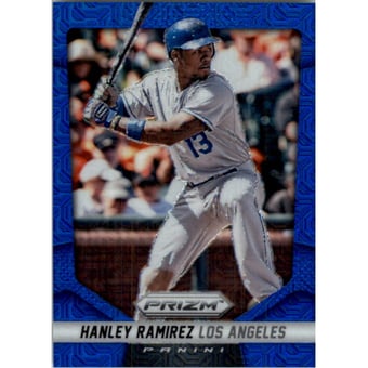 2014 Panini Prizm Prizms Blue Mojo #123 Hanley Ramirez