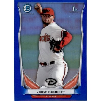 2014 Bowman Chrome Mini Factory Set Blue Refractors #65 Jake Barrett
