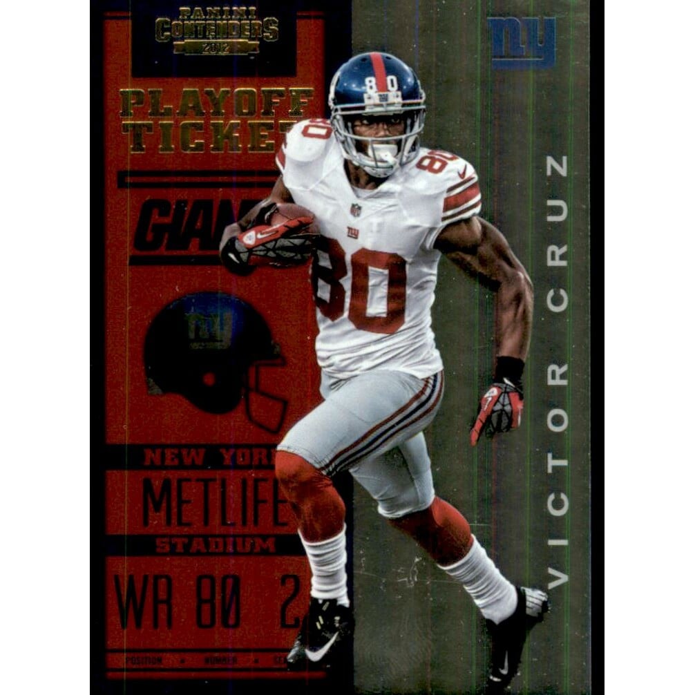 2012 Panini Contenders Playoff Ticket #65 Victor Cruz. rookie card picture
