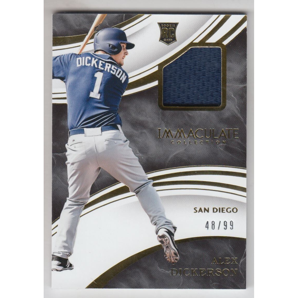 2016 Immaculate Collection Immaculate Swatches #44 Alex Dickerson/99 2016 Immaculate Collection Immaculate Swatches #44 Alex Dickerson/99