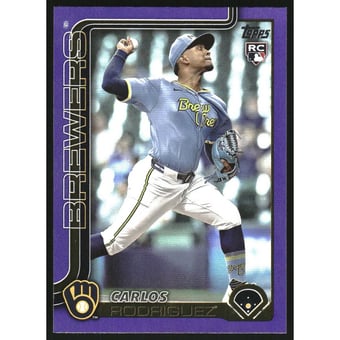 2025 Topps Purple Rainbow Foil #16 Carlos Rodriguez
