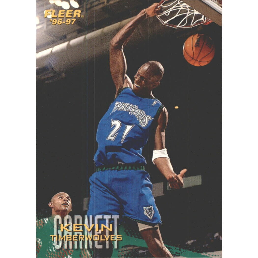 1996-97 Fleer Sprite #22 Kevin Garnett. rookie card picture