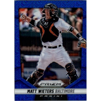 2014 Panini Prizm Prizms Blue Mojo #10 Matt Wieters