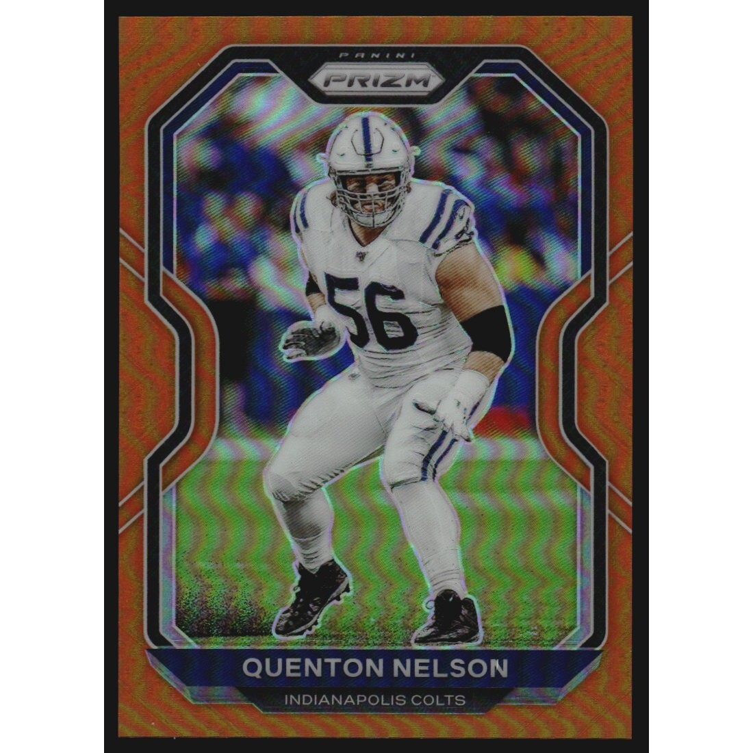 2020 Panini Prizm Prizms Orange #88 Quenton Nelson. rookie card picture
