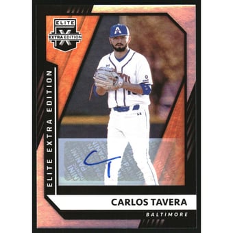 2021 Elite Extra Edition Signatures #137 Carlos Tavera