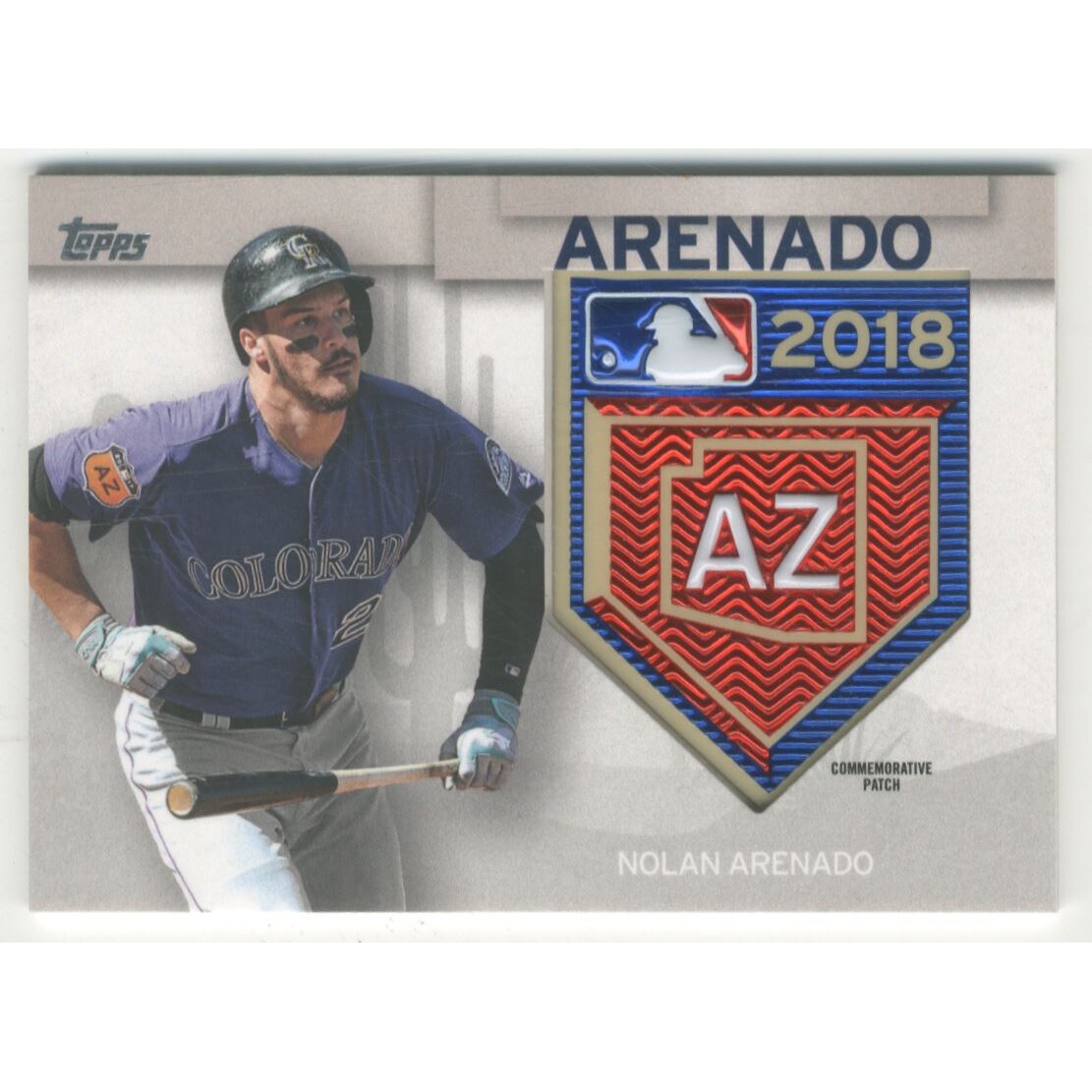 2018 Topps Spring Training Logo Patches #STPNA Nolan Arenado. rookie card picture