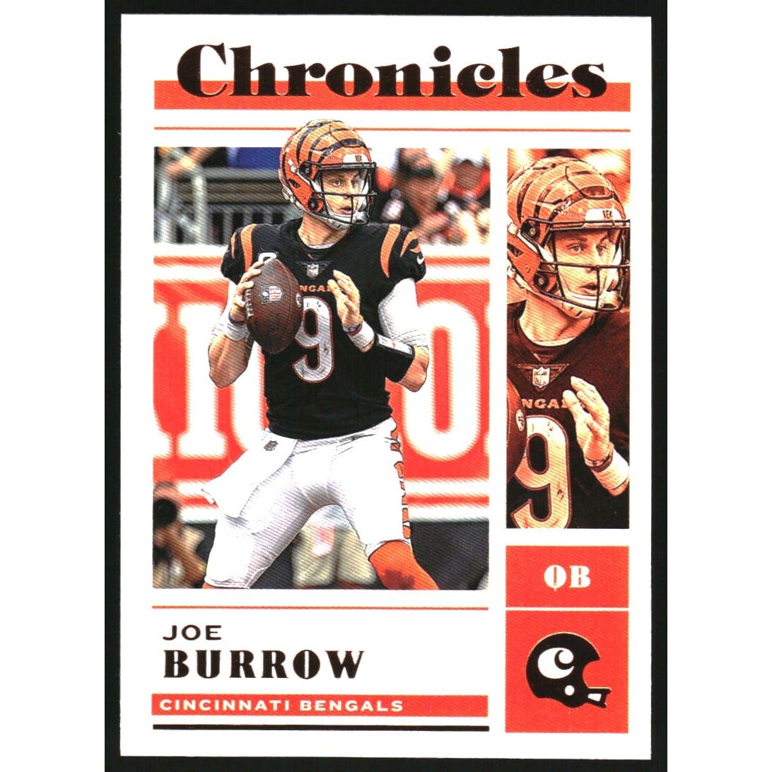 2022 Panini Chronicles Bronze #5 Joe Burrow. rookie card picture