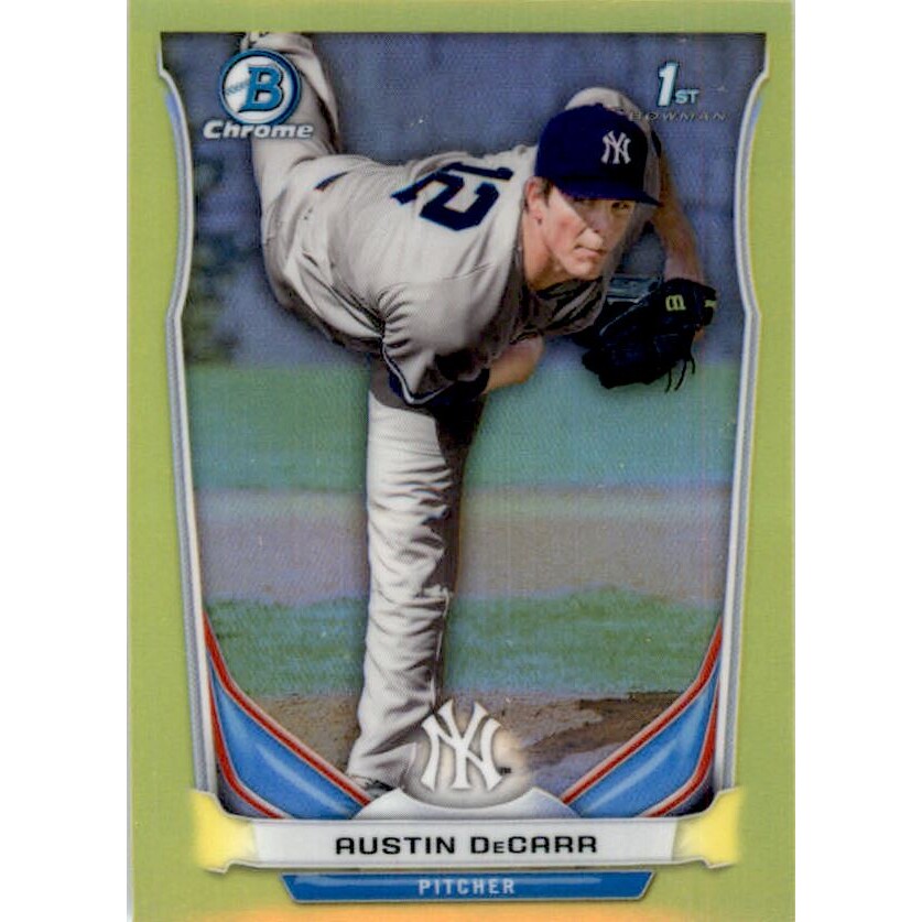 2014 Bowman Chrome Mini Factory Set Yellow Refractors #270 Austin DeCarr