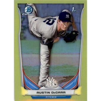2014 Bowman Chrome Mini Factory Set Yellow Refractors #270 Austin DeCarr