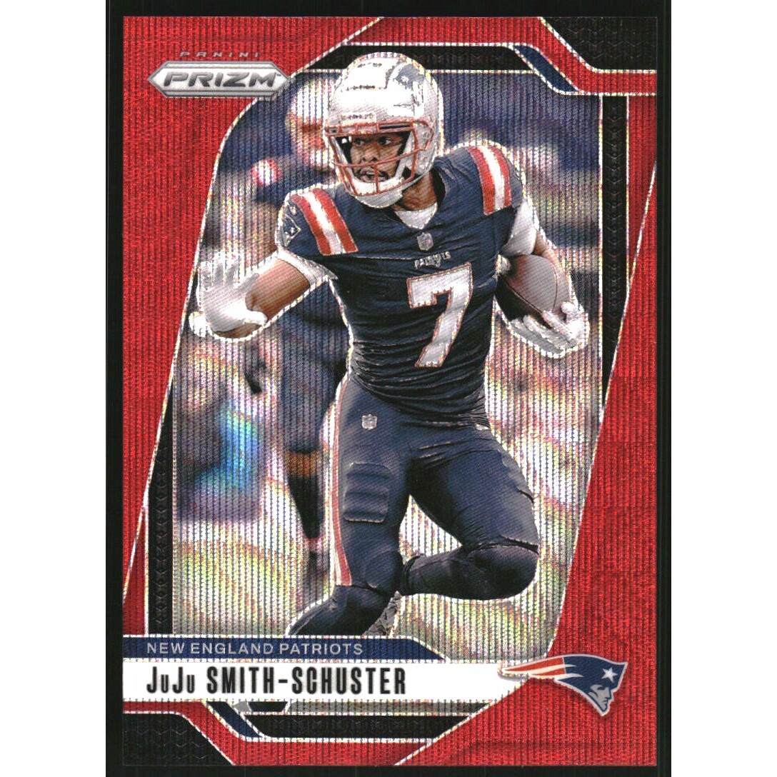 2024 Panini Prizm Prizms Red Wave #196 JuJu Smith-Schuster