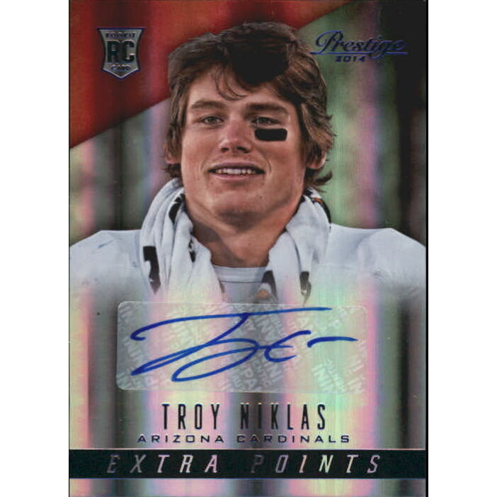 2014 Prestige Extra Points Blue Autographs #296 Troy Niklas