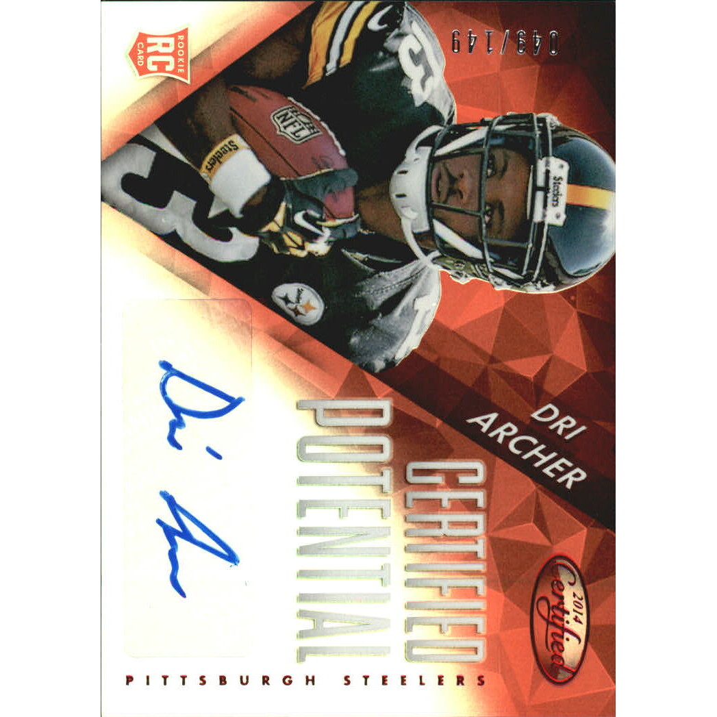 2014 Certified Potential Autographs Mirror Red #PDA Dri Archer/149