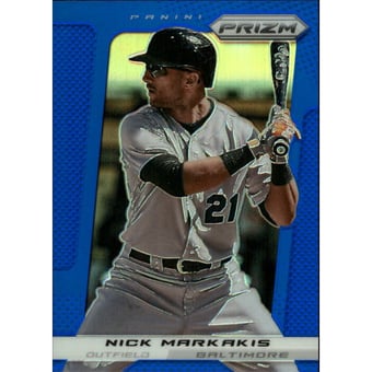 2013 Panini Prizm Prizms Blue #132 Nick Markakis