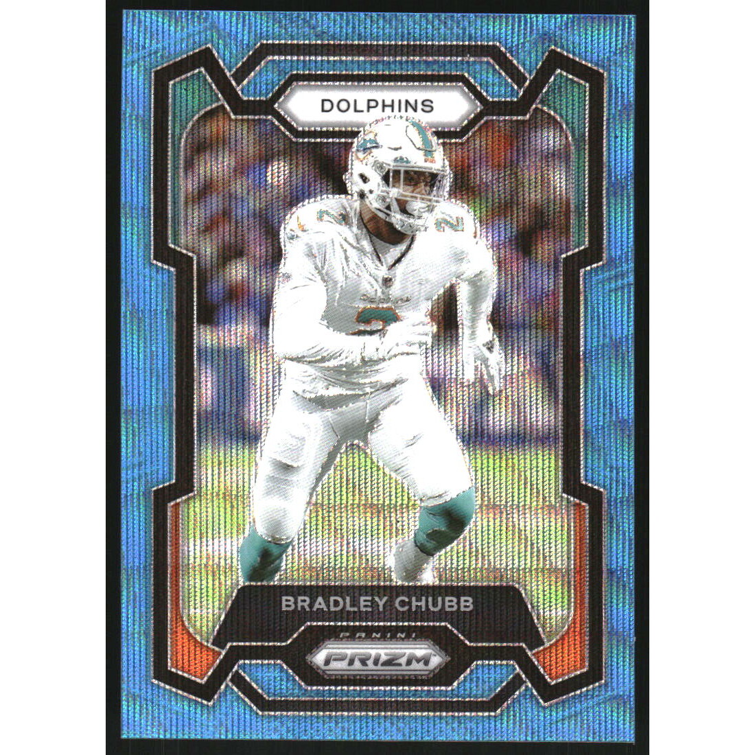 2023 Panini Prizm Prizms Blue Wave #186 Bradley Chubb