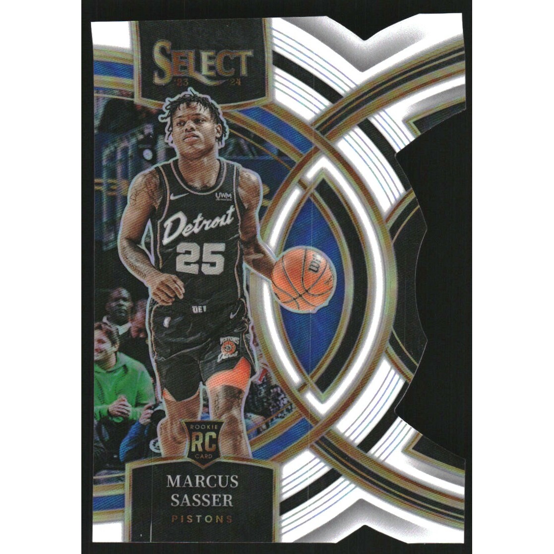 2023-24 Select Prizms White Die-Cut #114 Marcus Sasser