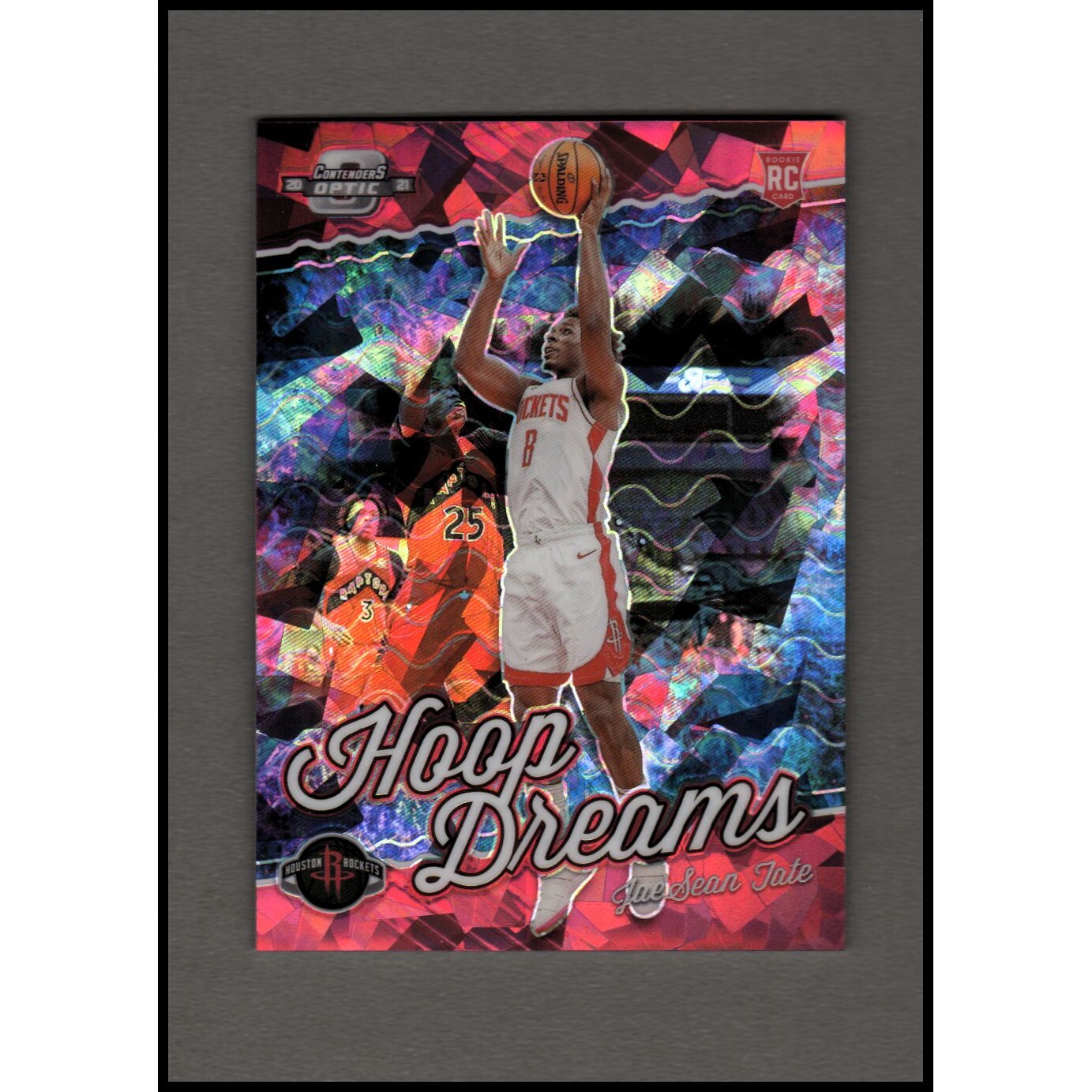2020-21 Panini Contenders Optic Hoop Dreams Red Cracked Ice #2 Jae'Sean Tate