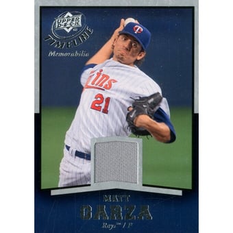 2008 Upper Deck Timeline Memorabilia #MG Matt Garza