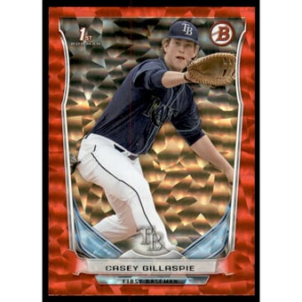 2014 Bowman Draft Red Ice #DP16 Casey Gillaspie
