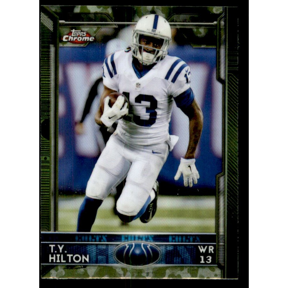 2015 Topps Chrome Mini Camo Refractors #43 T.Y. Hilton