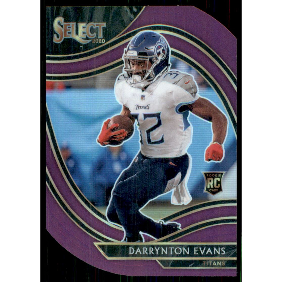 2020 Select Prizm Purple Die Cut #378 Darrynton Evans