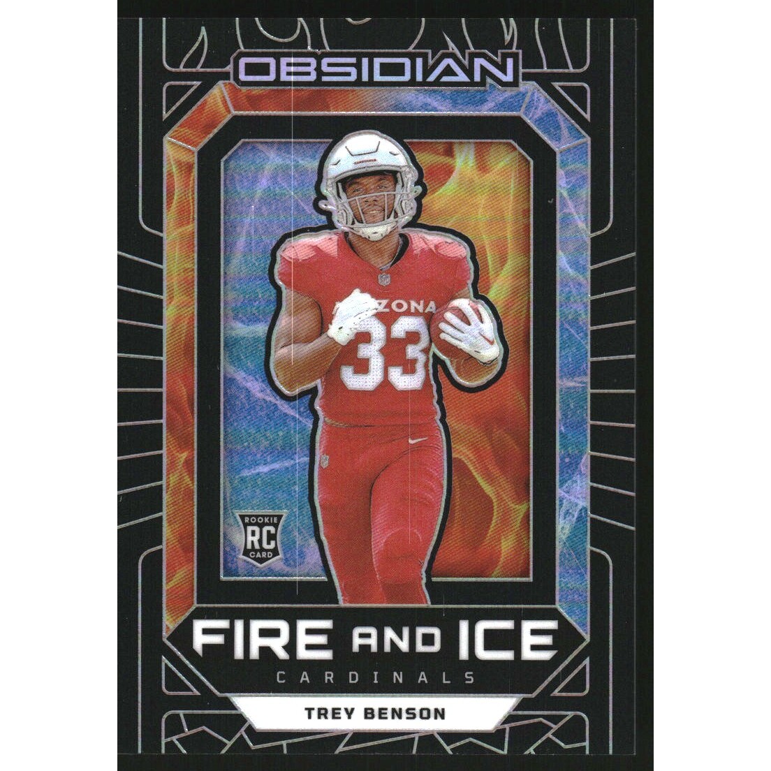 2024 Panini Obsidian Fire and Ice #8 Trey Benson