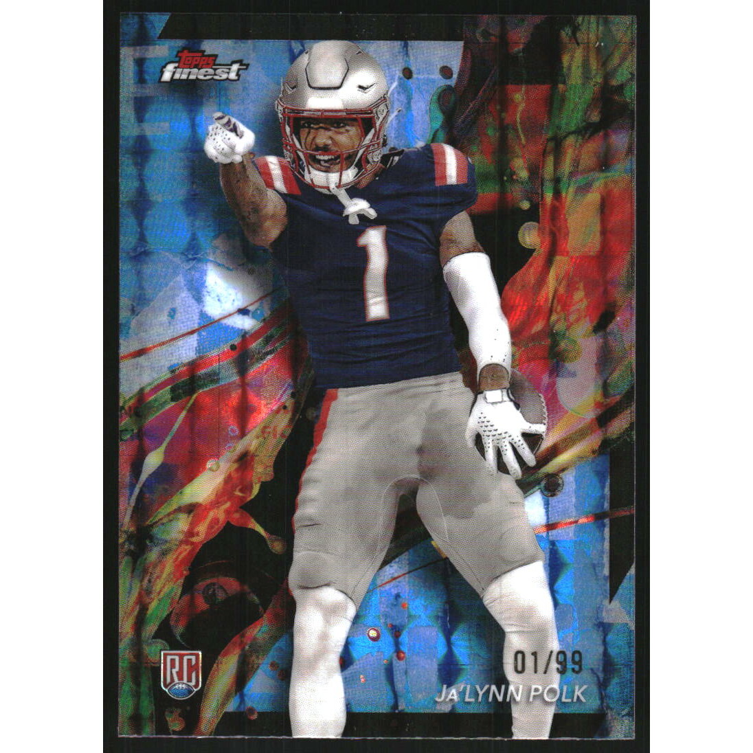 2024 Finest Blue Geometric Refractors #88 Ja'Lynn Polk