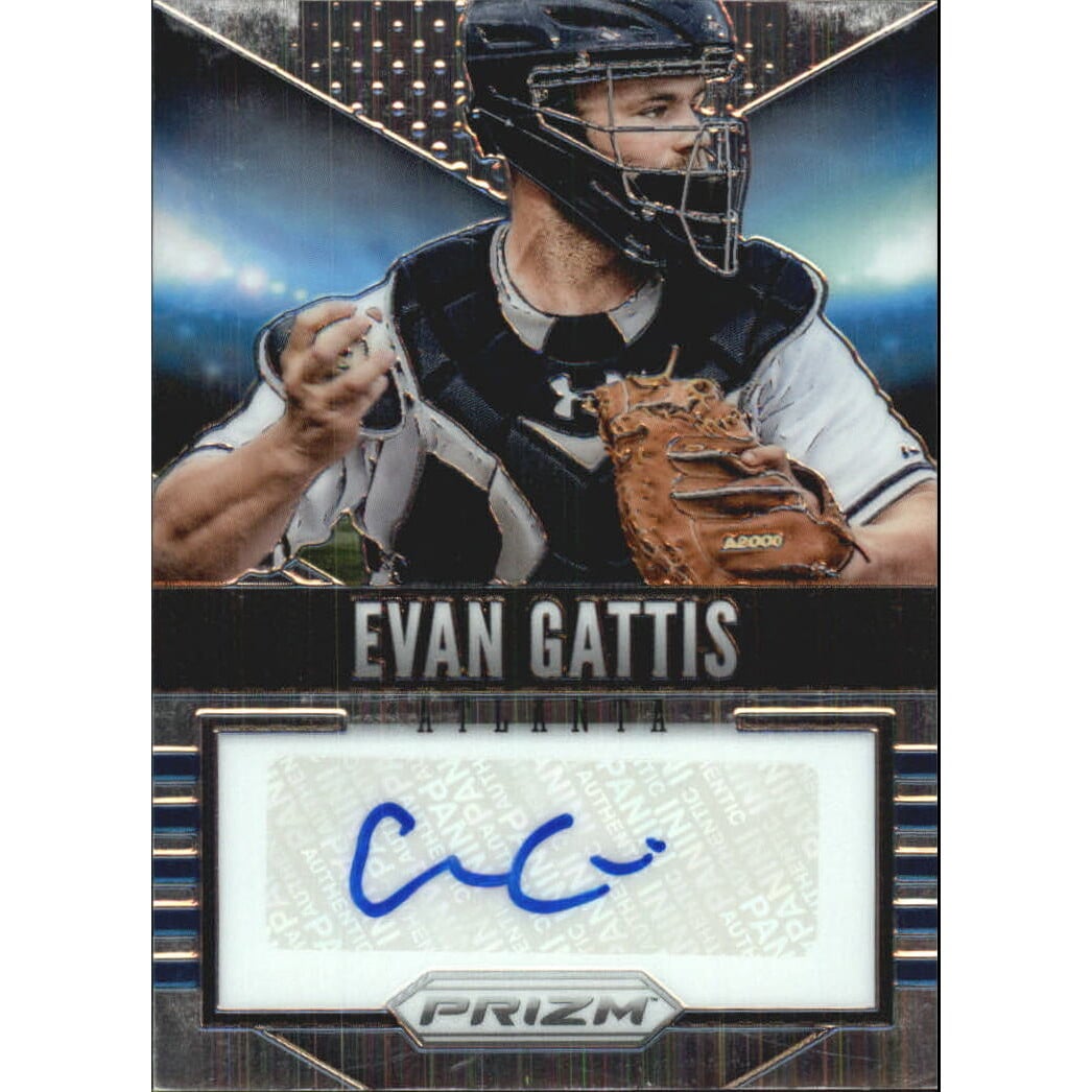 2014 Panini Prizm Signatures #37 Evan Gattis. rookie card picture