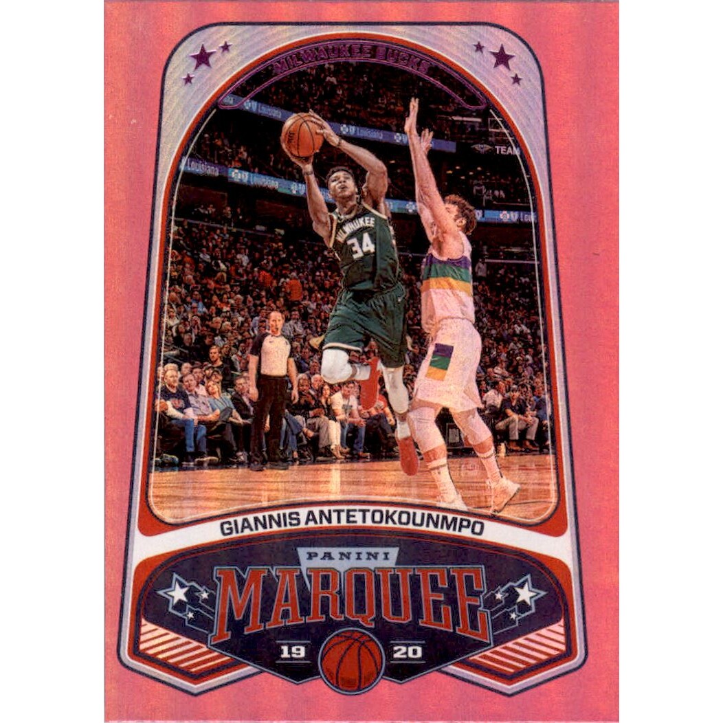 2019-20 Panini Chronicles Pink #248 Giannis Antetokounmpo/Marquee