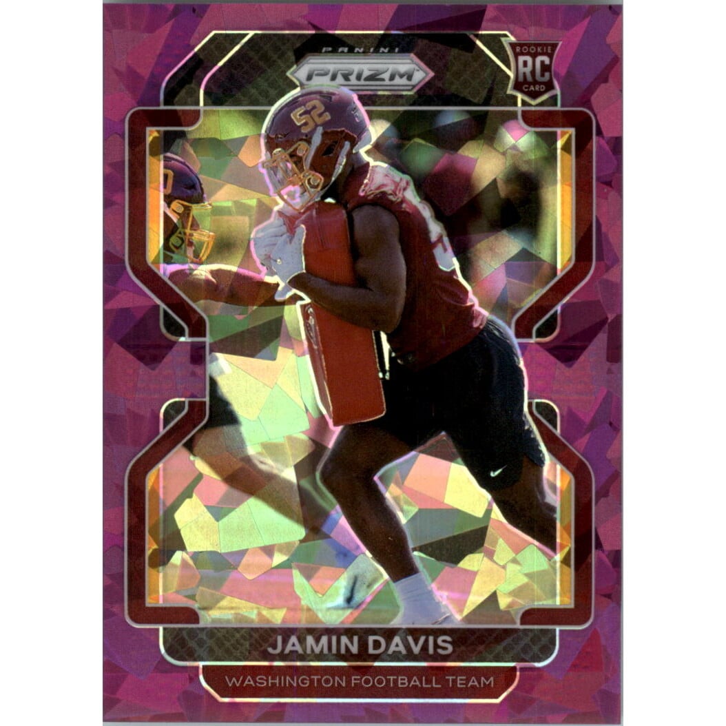 2021 Panini Prizm Prizms Purple Ice #383 Jamin Davis. rookie card picture