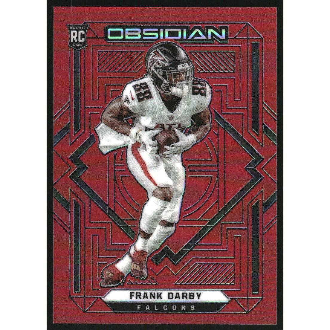 2021 Panini Obsidian Electric Etch Red Flood #151 Frank Darby. rookie card picture