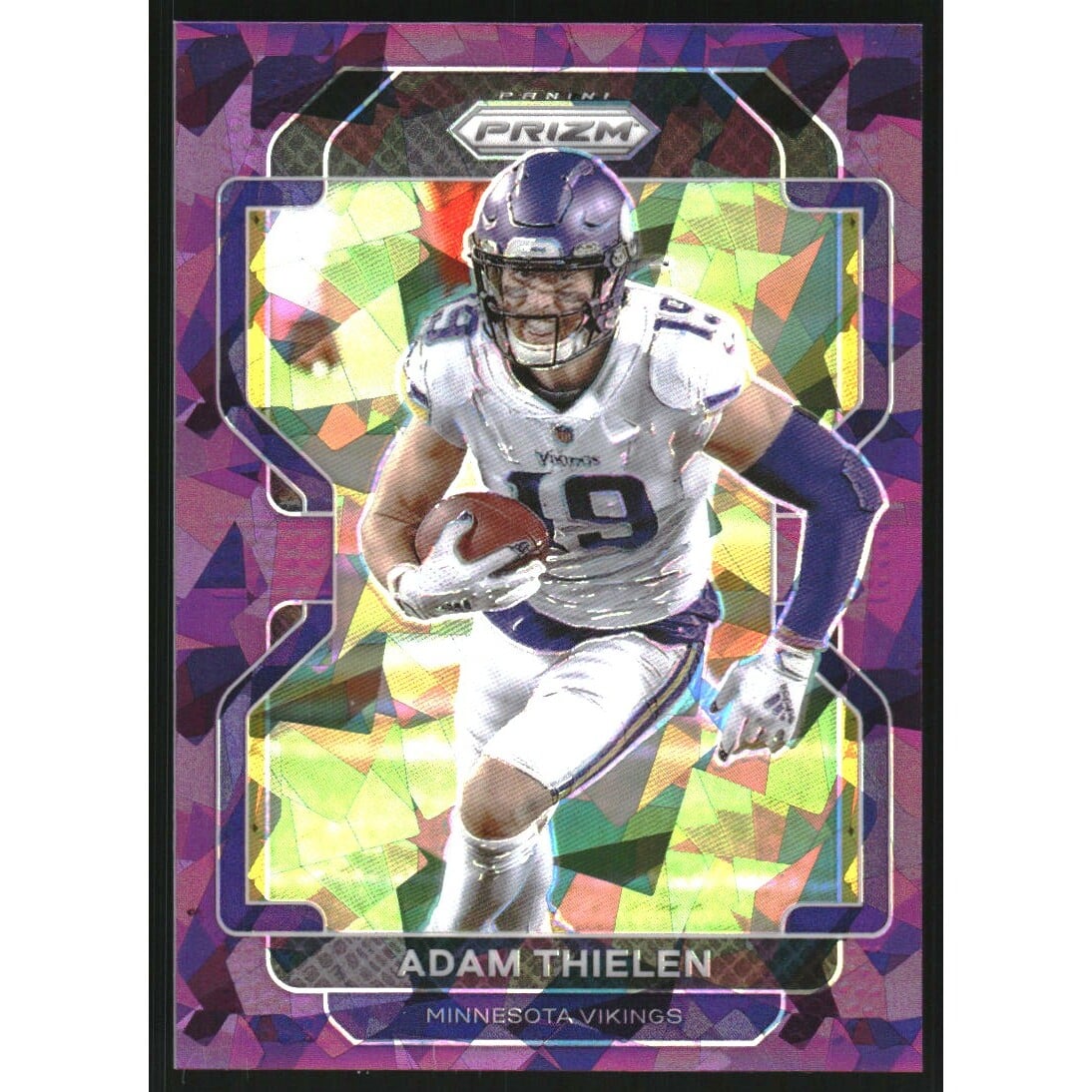 2021 Panini Prizm Prizms Purple Ice #126 Adam Thielen. rookie card picture