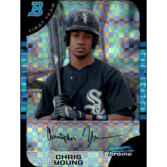2005 Bowman Chrome X-Fractors #318 Chris B.Young