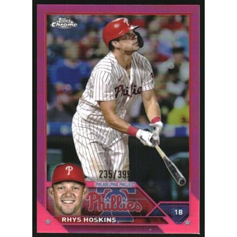 2023 Topps Chrome Magenta Refractors #25 Rhys Hoskins