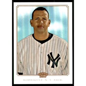 2010 Topps Chrome 206 Chrome Refractors #TC20 Alex Rodriguez