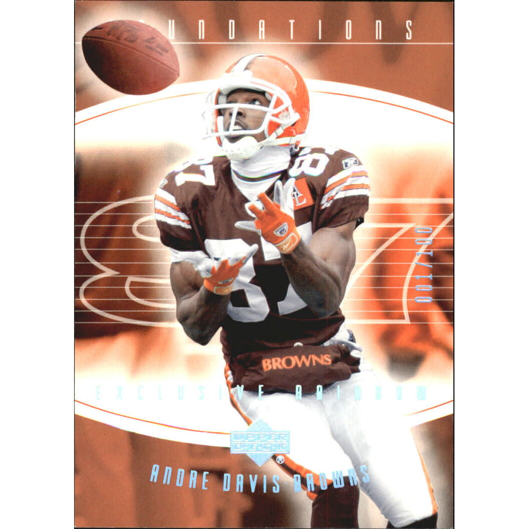 2004 Upper Deck Foundations Exclusive Rainbow Silver #24 Andre Davis. rookie card picture