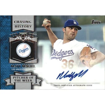 2013 Topps Chasing History Autographs #MM Matt Magill UPD
