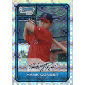 2006 Bowman Chrome Draft Draft Picks X-Fractors #3 Hank Conger