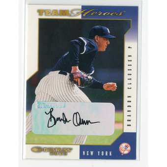 2003 Donruss Team Heroes Autographs #351 Brandon Claussen/250
