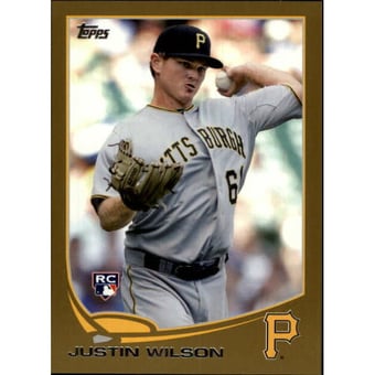 2013 Topps Mini Gold #481 Justin Wilson