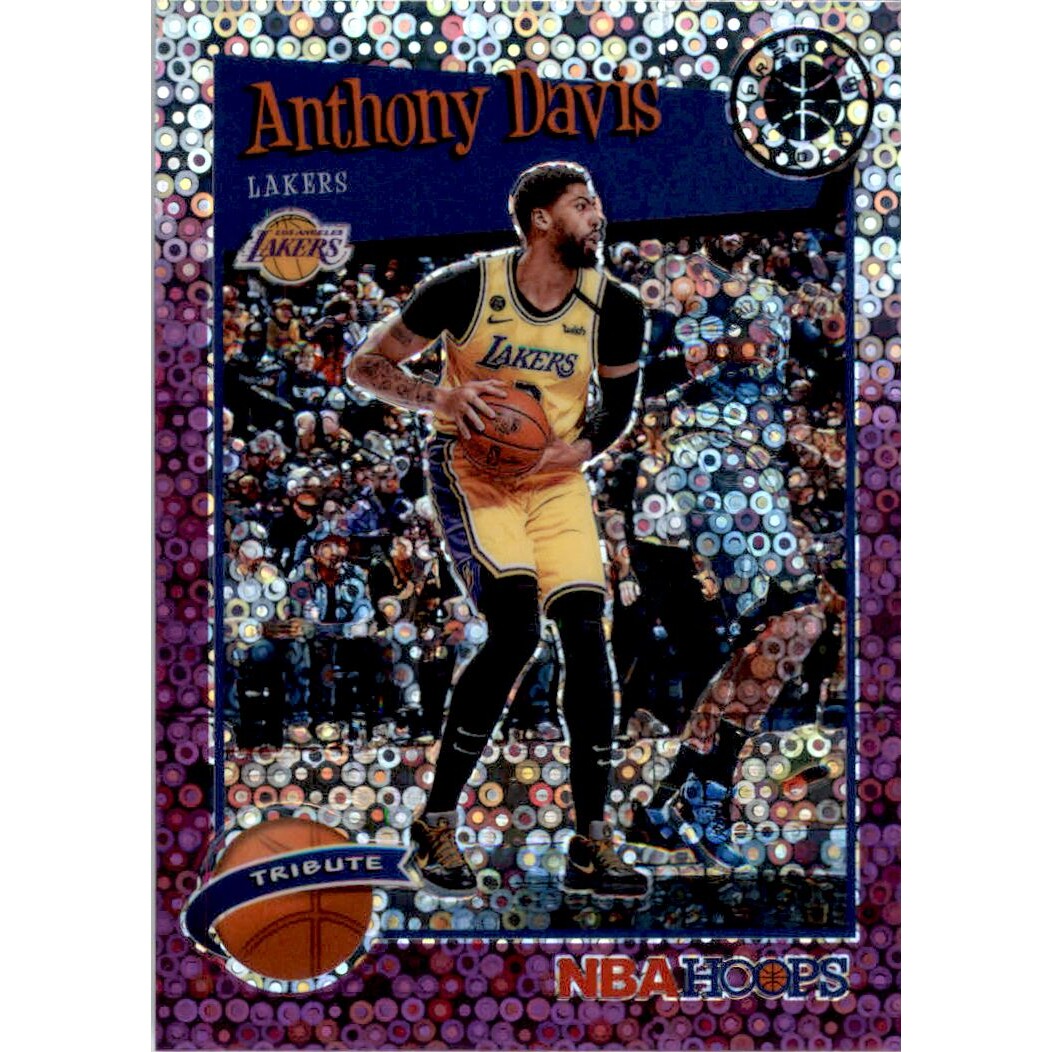2019-20 Hoops Premium Stock Prizms Purple Disco #294 Anthony Davis 2019-20 Hoops Premium Stock Prizms Purple Disco #294 Anthony Davis